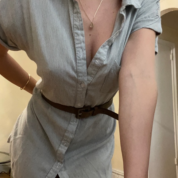 Stripped T-shirt dress - Picture 2 of 4